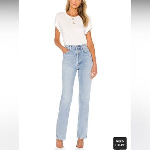 Agolde Lana denim in riptide